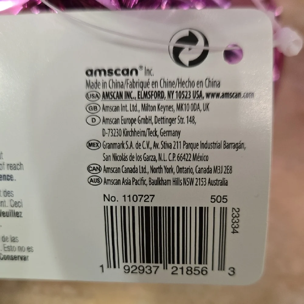 Amscan Pink and Teal Party Decorations 3pieces